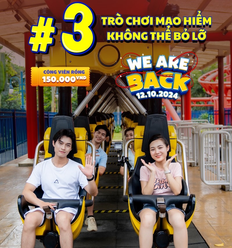 TOP 3 TRÒ CHƠI MẠO HIỂM KHÔNG THỂ BỎ LỠ TẠI CÔNG VIÊN RỒNG