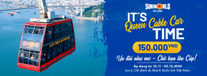 Cáp treo Sun Wolrd Hạ Long khuyến mại chỉ 150.000 VND cho khách hàng Việt Nam