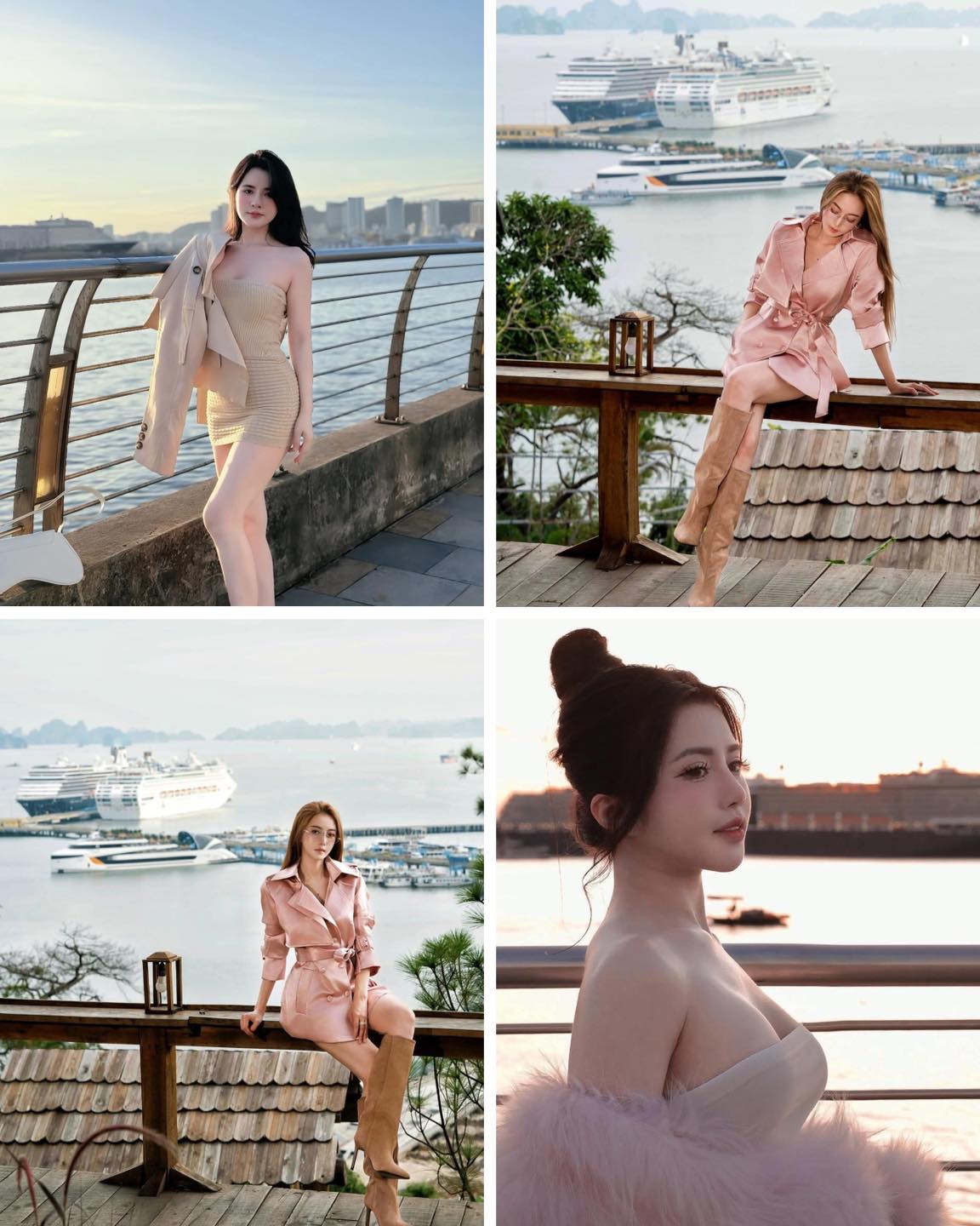 MỘT TRONG SỐ CÁC NÀNG THƠ CHỤP TẦU DU LỊCH NỔI NHƯ CỒN Ở HẠ LONG